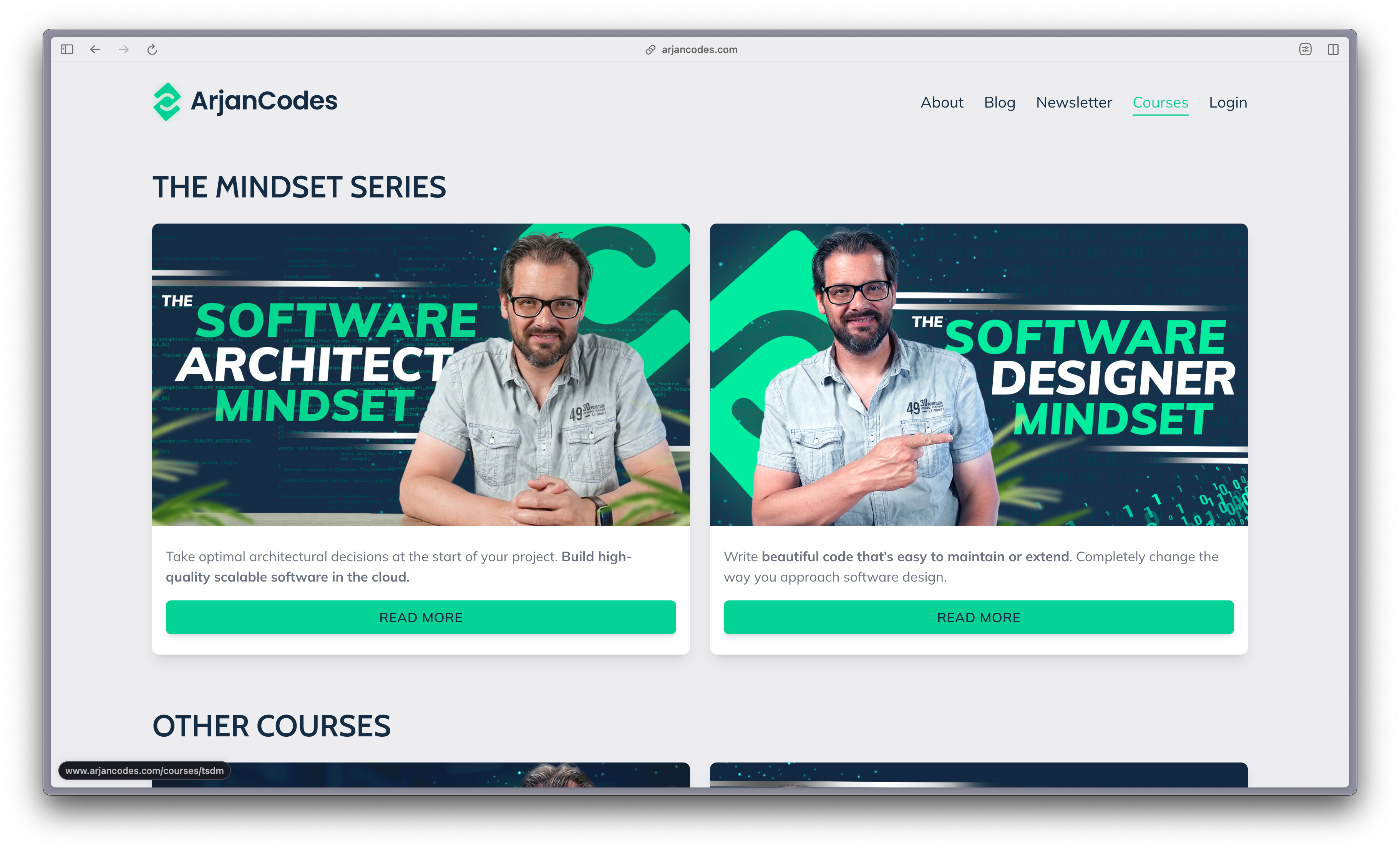 ArjanCodes Business Portal