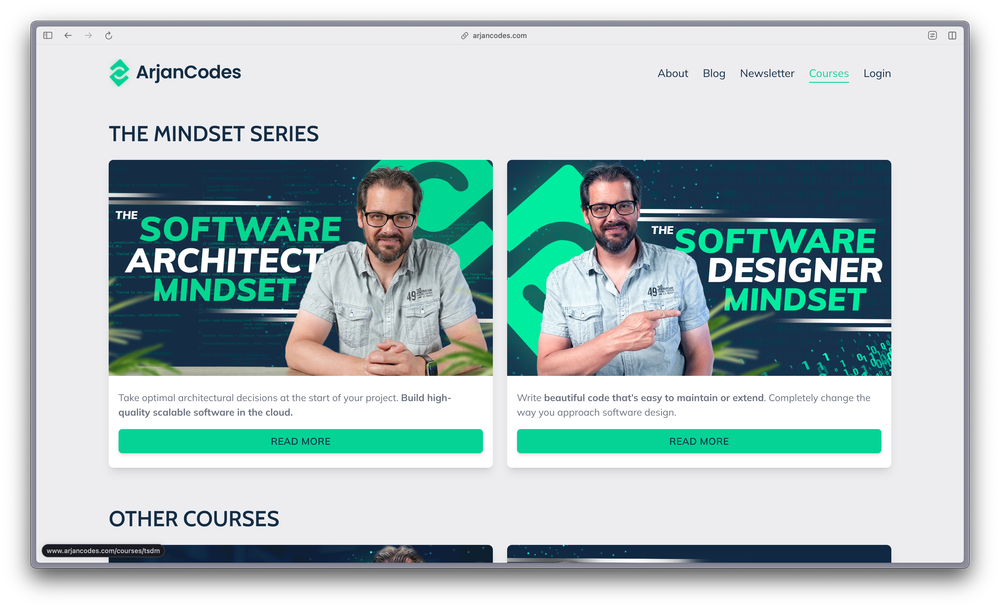 ArjanCodes Business Portal