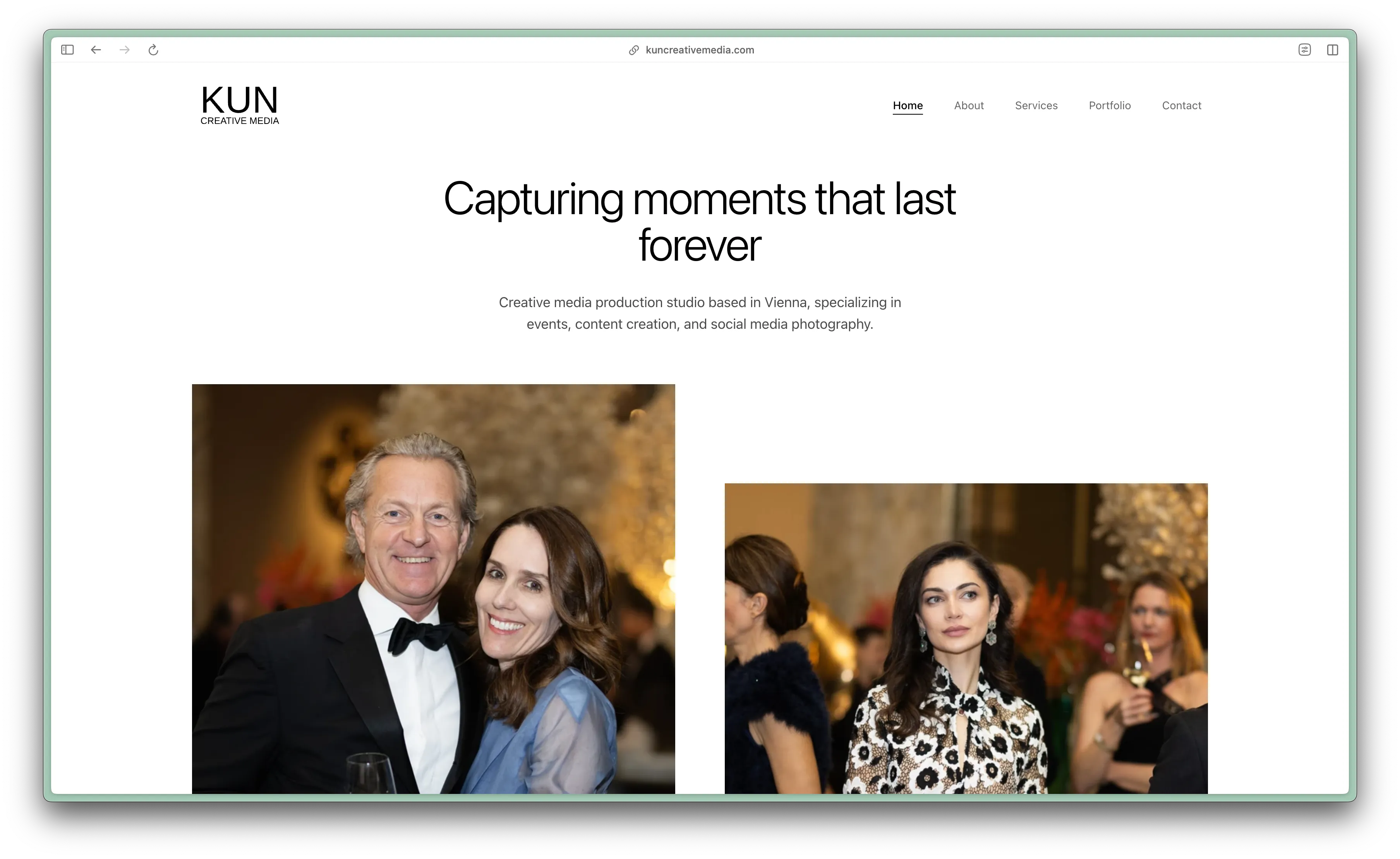 Kun Creative Media Home Page